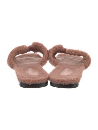Hermès Oran Shearling Slides