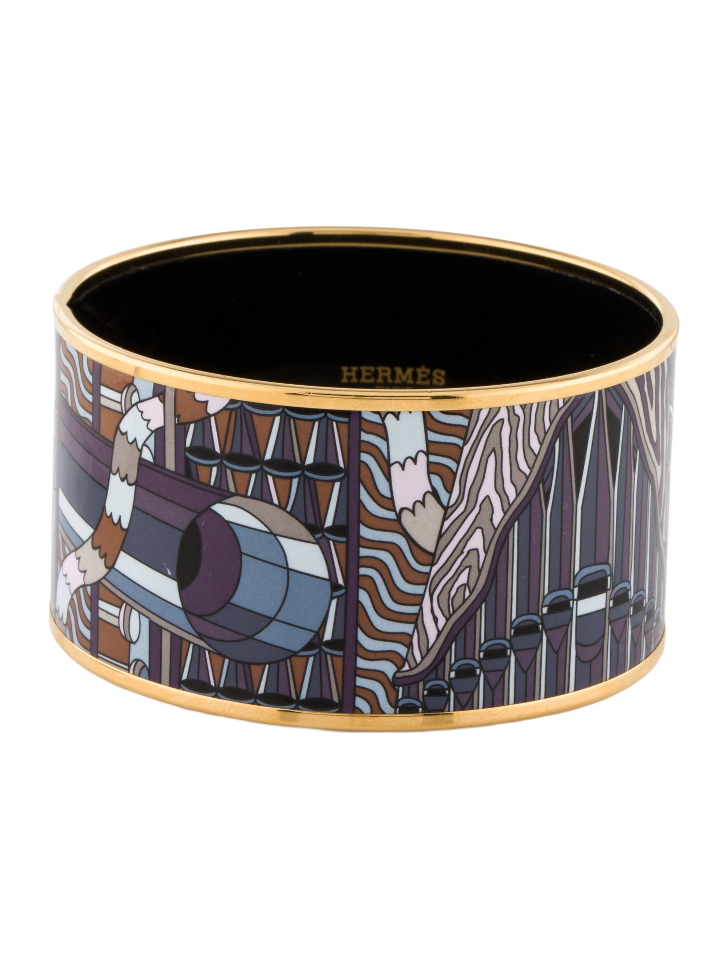 Hermès Extra Wide Enamel Bangle