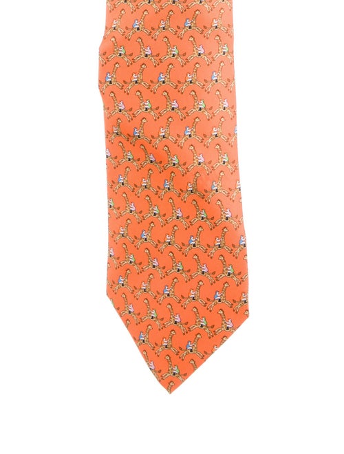 Hermès Patterned Silk Tie