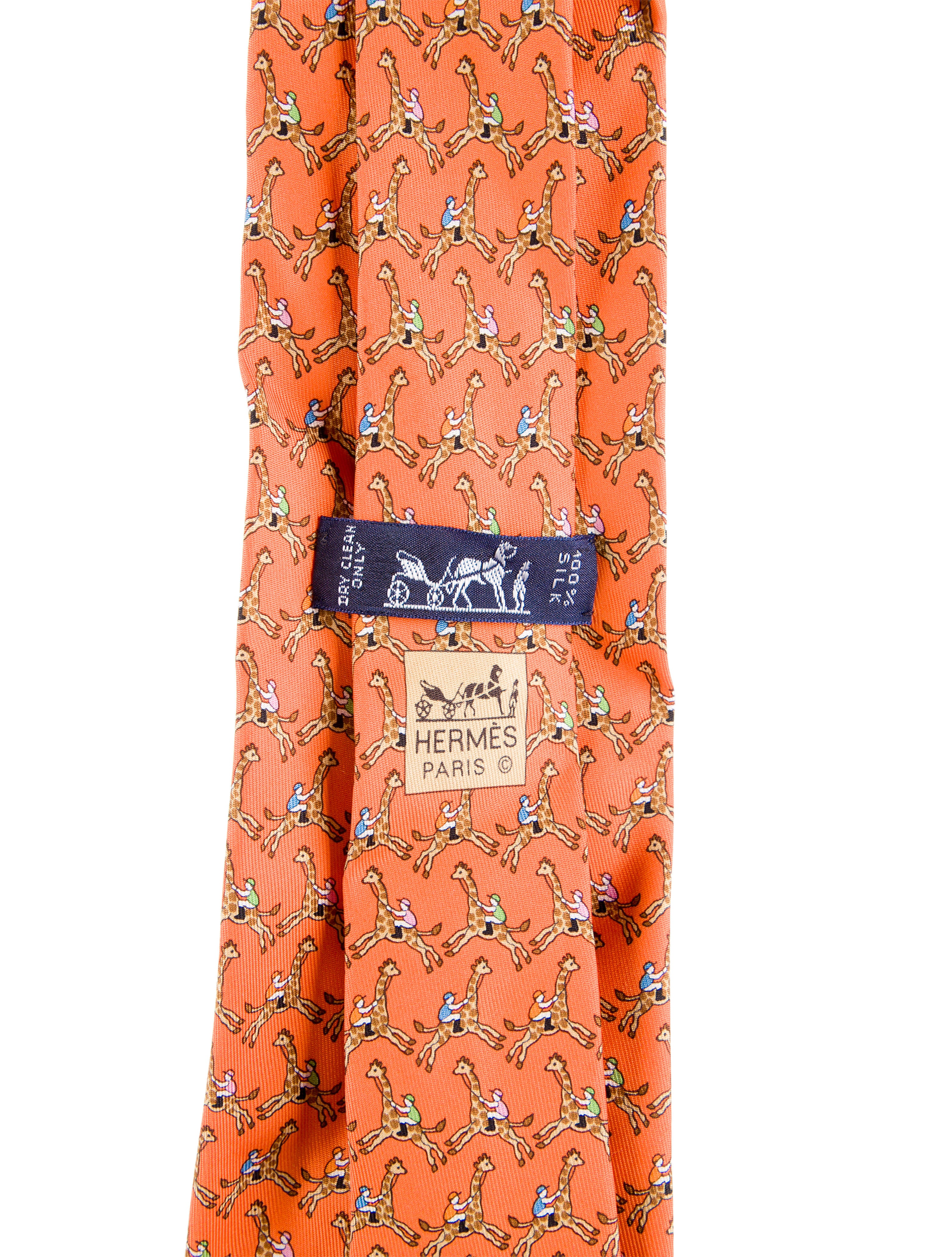 Hermès Patterned Silk Tie