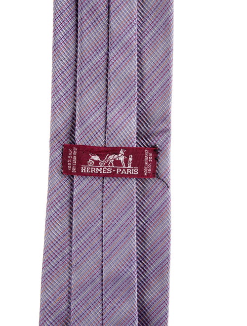 Hermès Patterned Silk Tie
