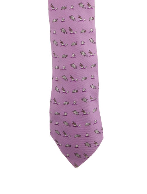 Hermès Patterned Silk Tie