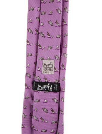 Hermès Patterned Silk Tie