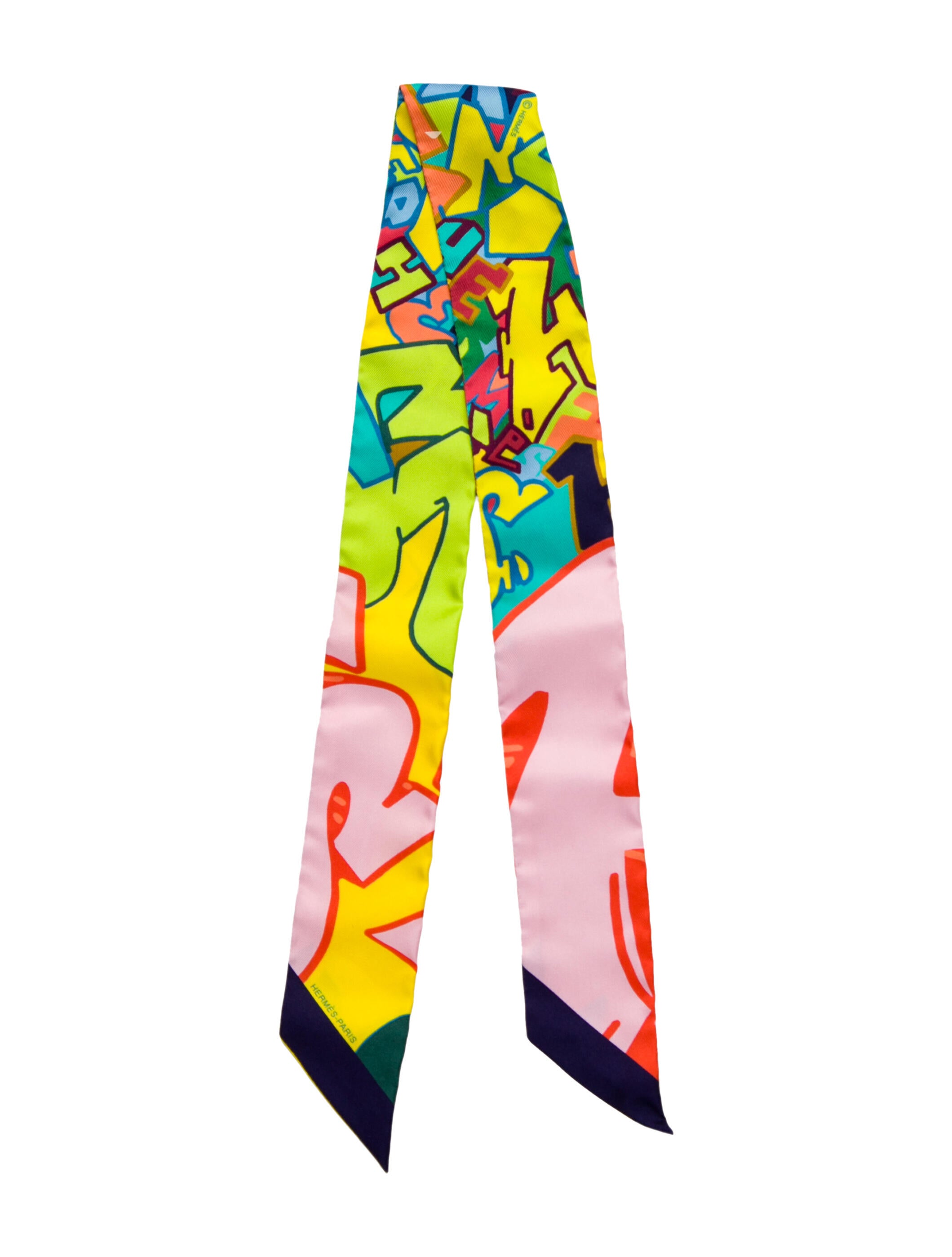 Hermès Graff Silk Twilly Scarf