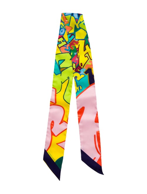 Hermès Graff Silk Twilly Scarf