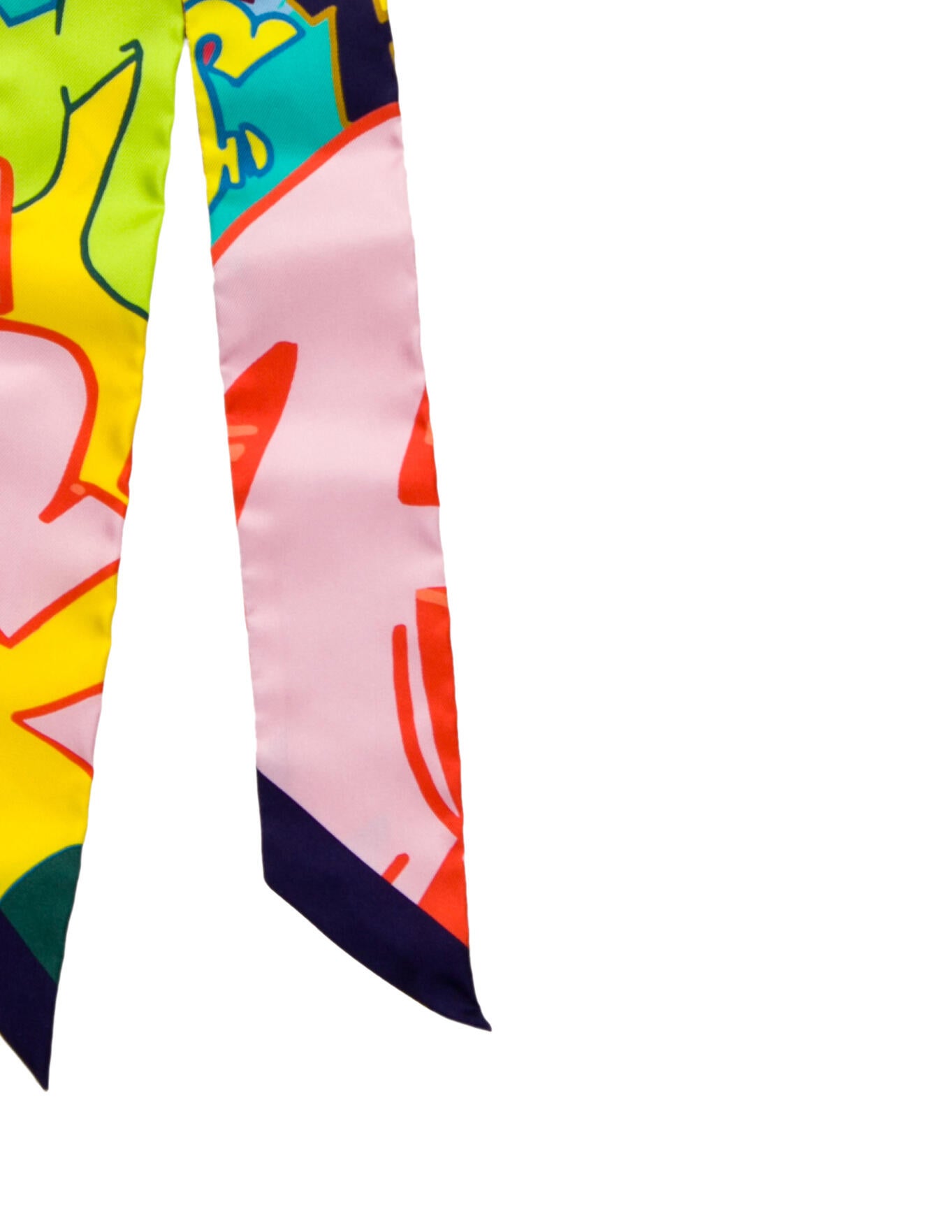 Hermès Graff Silk Twilly Scarf