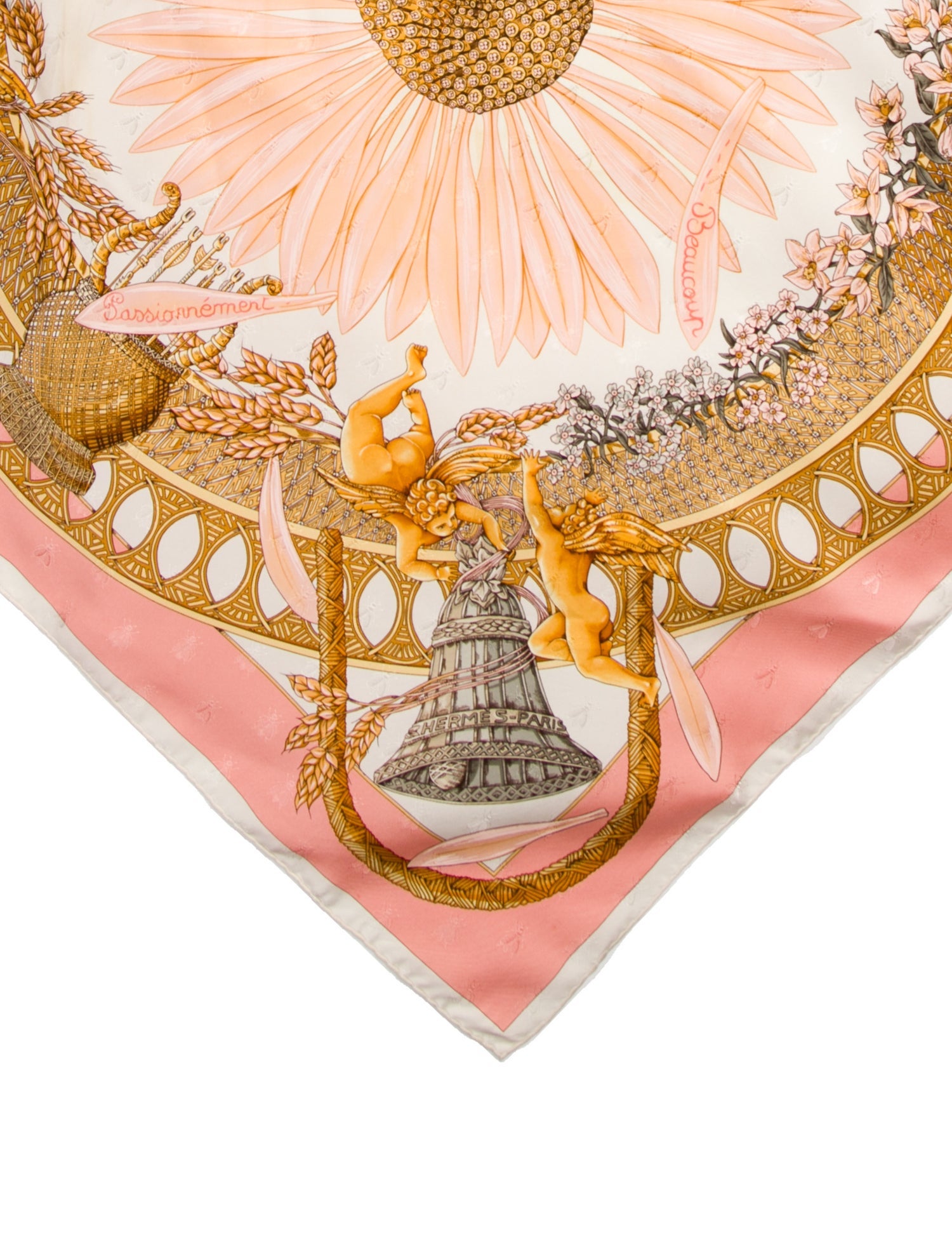 Hermès Je T'aime Un Peu Beaucoup Passionnement Silk Scarf