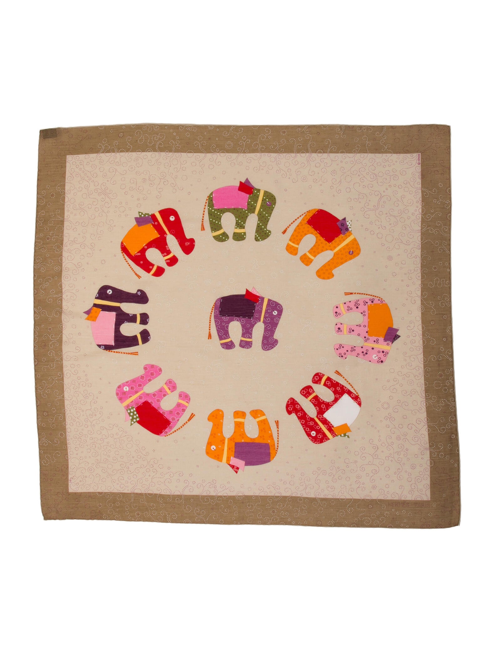 Hermès La Ronde des Elephants Scarf