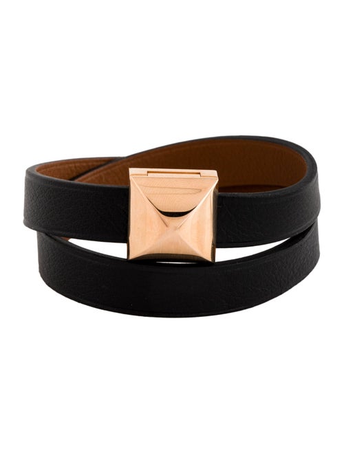 Hermès Leather Médor Infini Double Tour Wrap Bracelet