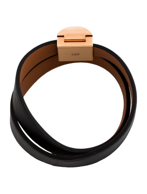 Hermès Leather Médor Infini Double Tour Wrap Bracelet