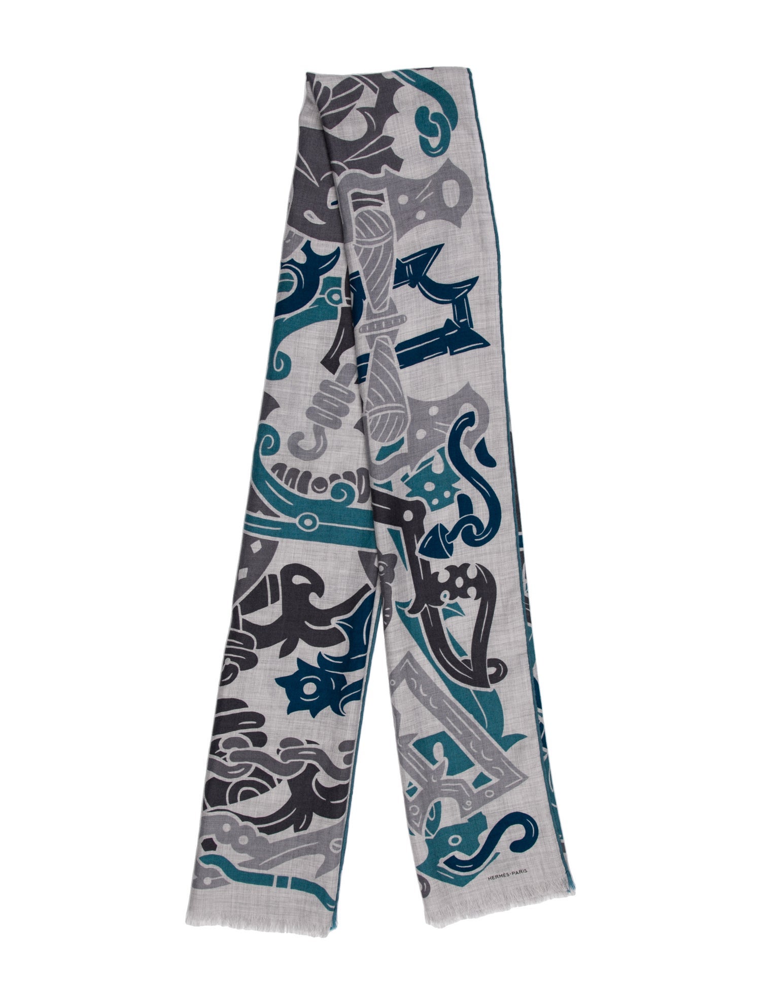 Hermès Echrape Cashmere Scarf