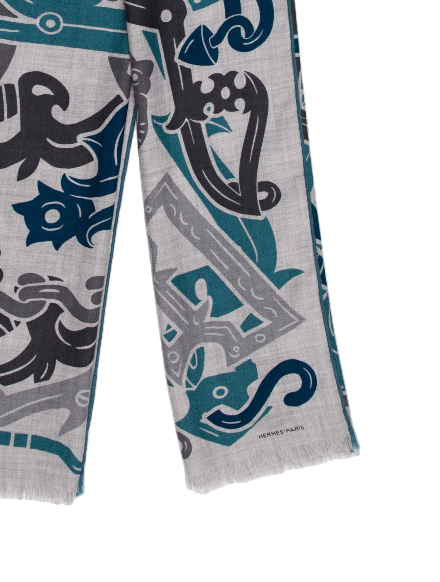 Hermès Echrape Cashmere Scarf