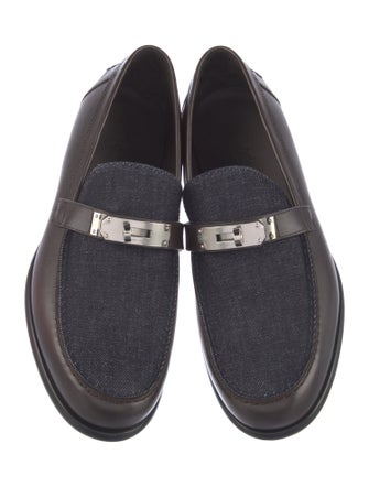 Hermès Destin Leather Dress Loafers