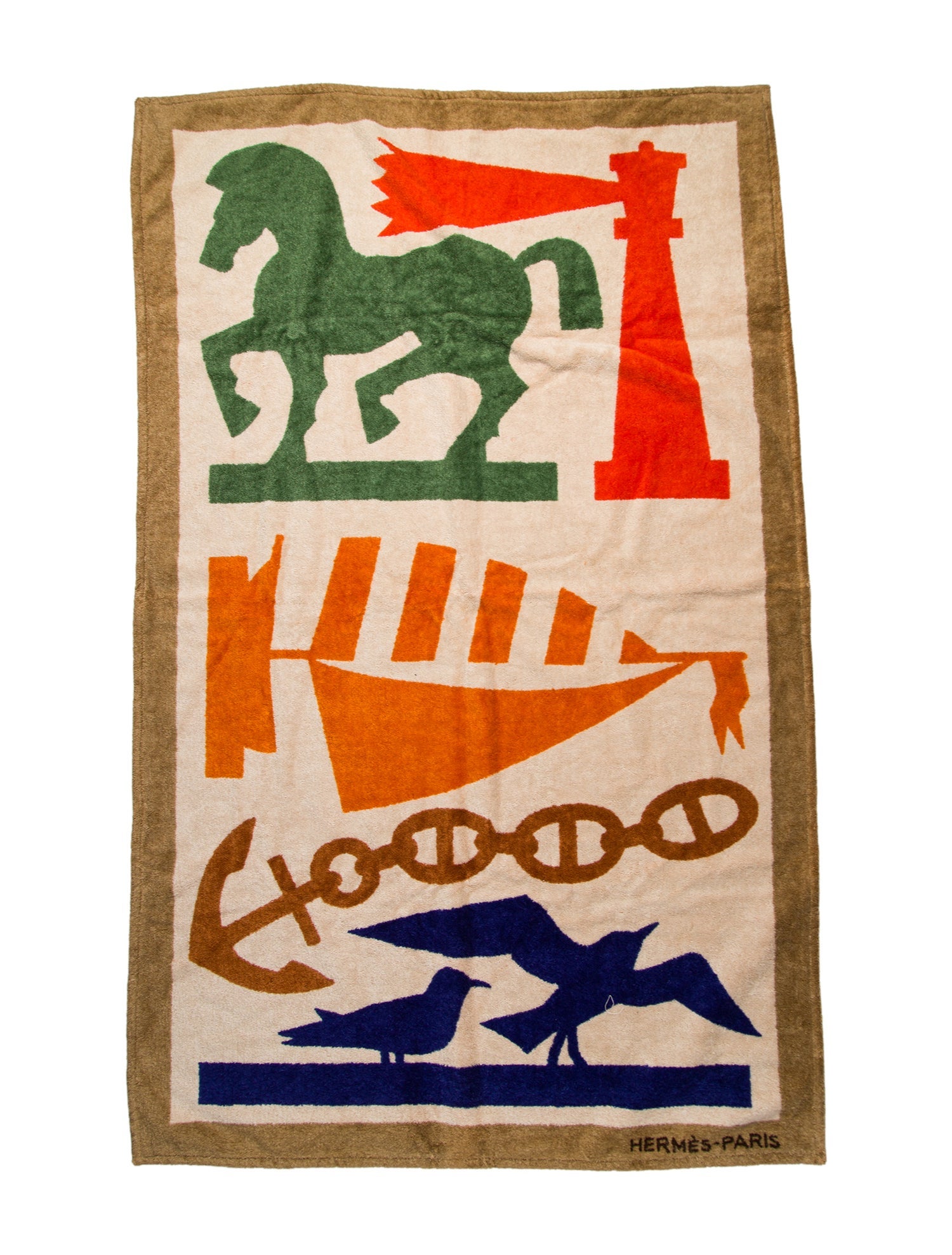 Hermès Picto de Plage Beach Towel