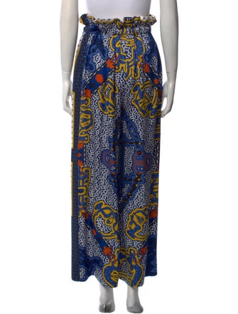 Hermès Silk Wide Leg Pants