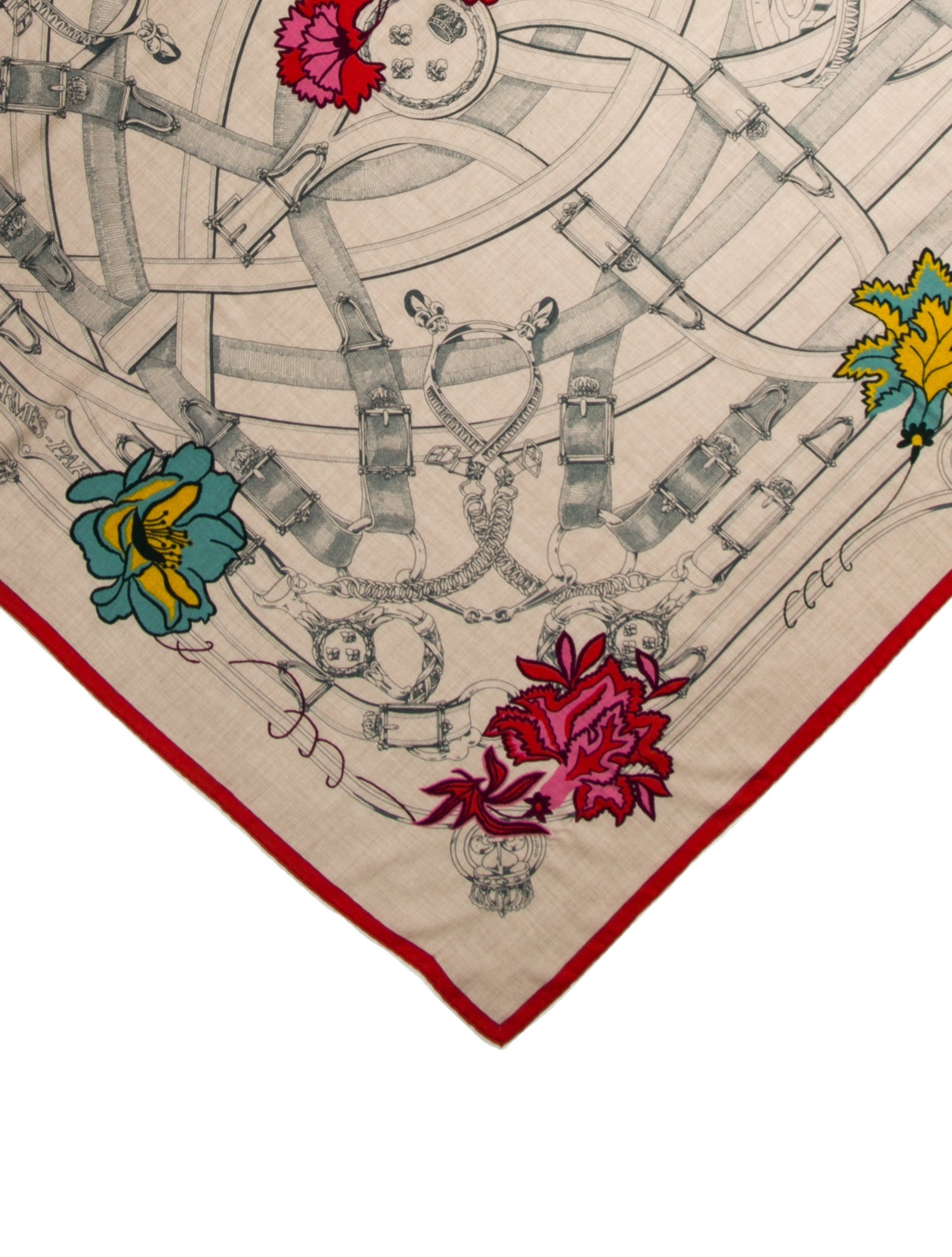 Hermès Cavalcadour Fleuri Cashmere Shawl