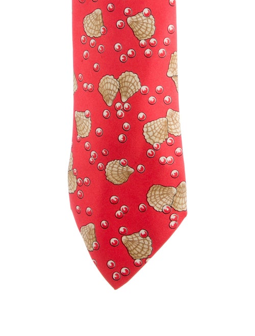 Hermès Silk Patterned Tie