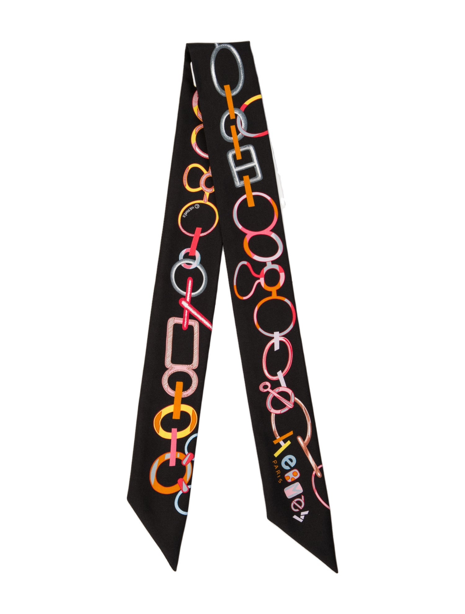 Hermès Do Re Boucles Silk Twilly Scarf w/ Tags