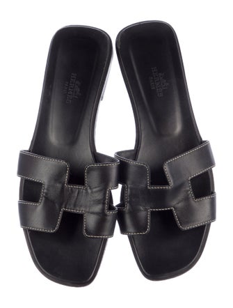 Hermès Oran Calfskin Slides