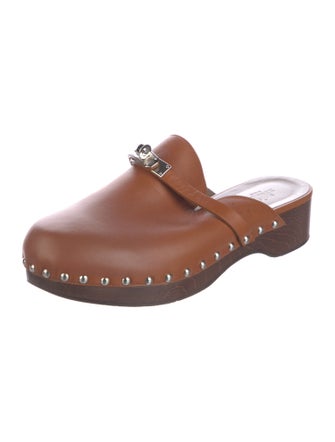 Hermès Carlotta Leather Mules