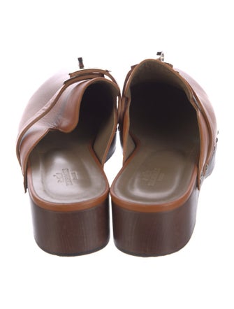 Hermès Carlotta Leather Mules