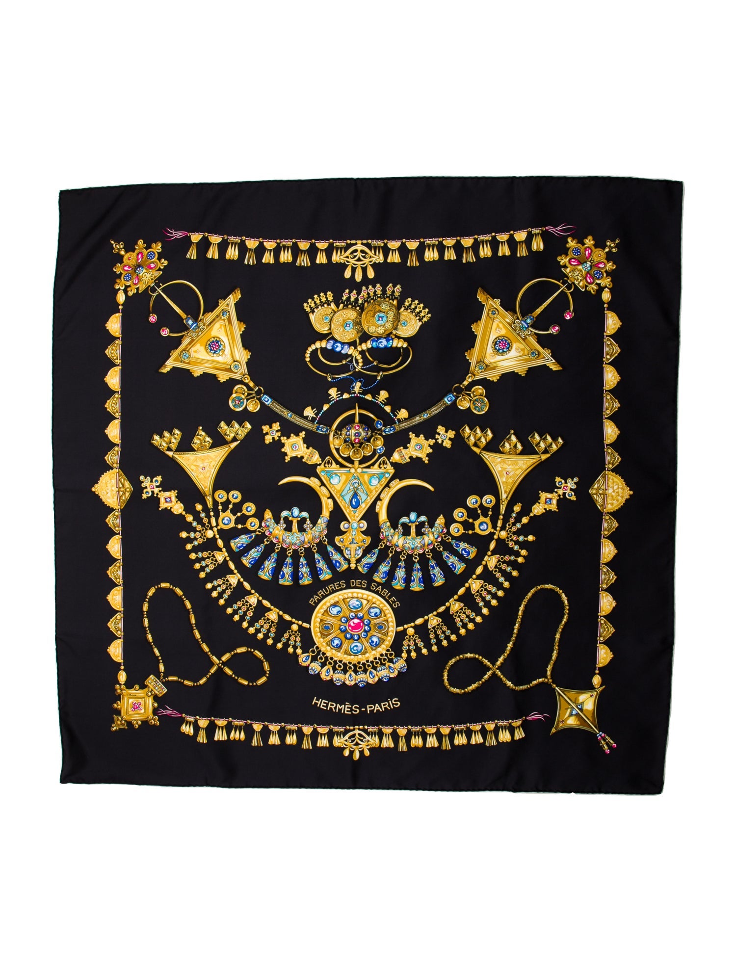 Hermès Parures Des Sables Silk Scarf