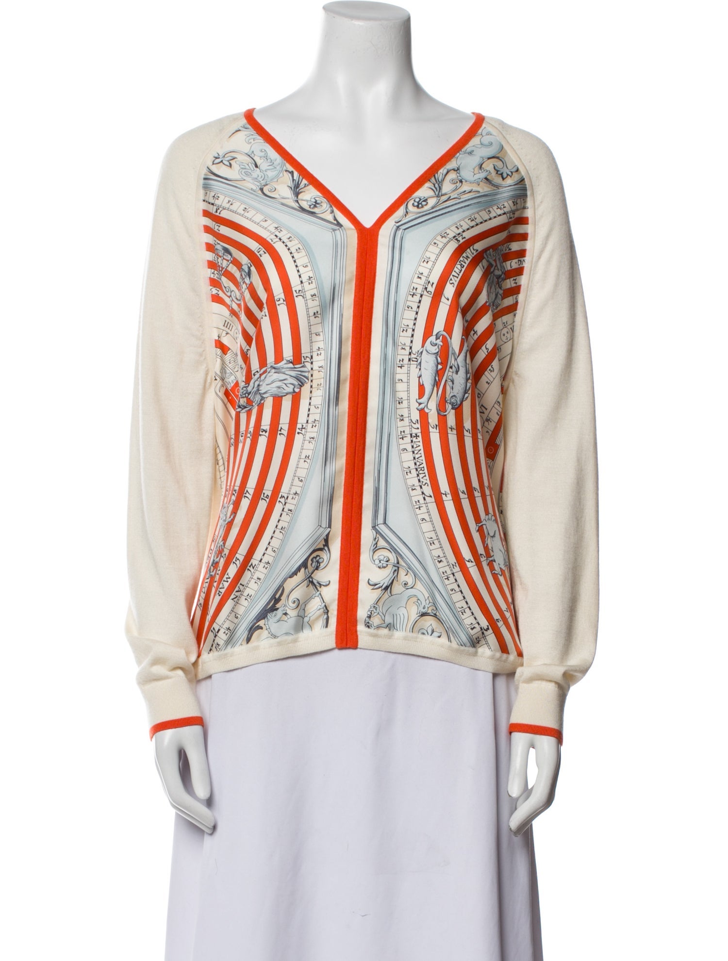 Hermès Silk Printed Top