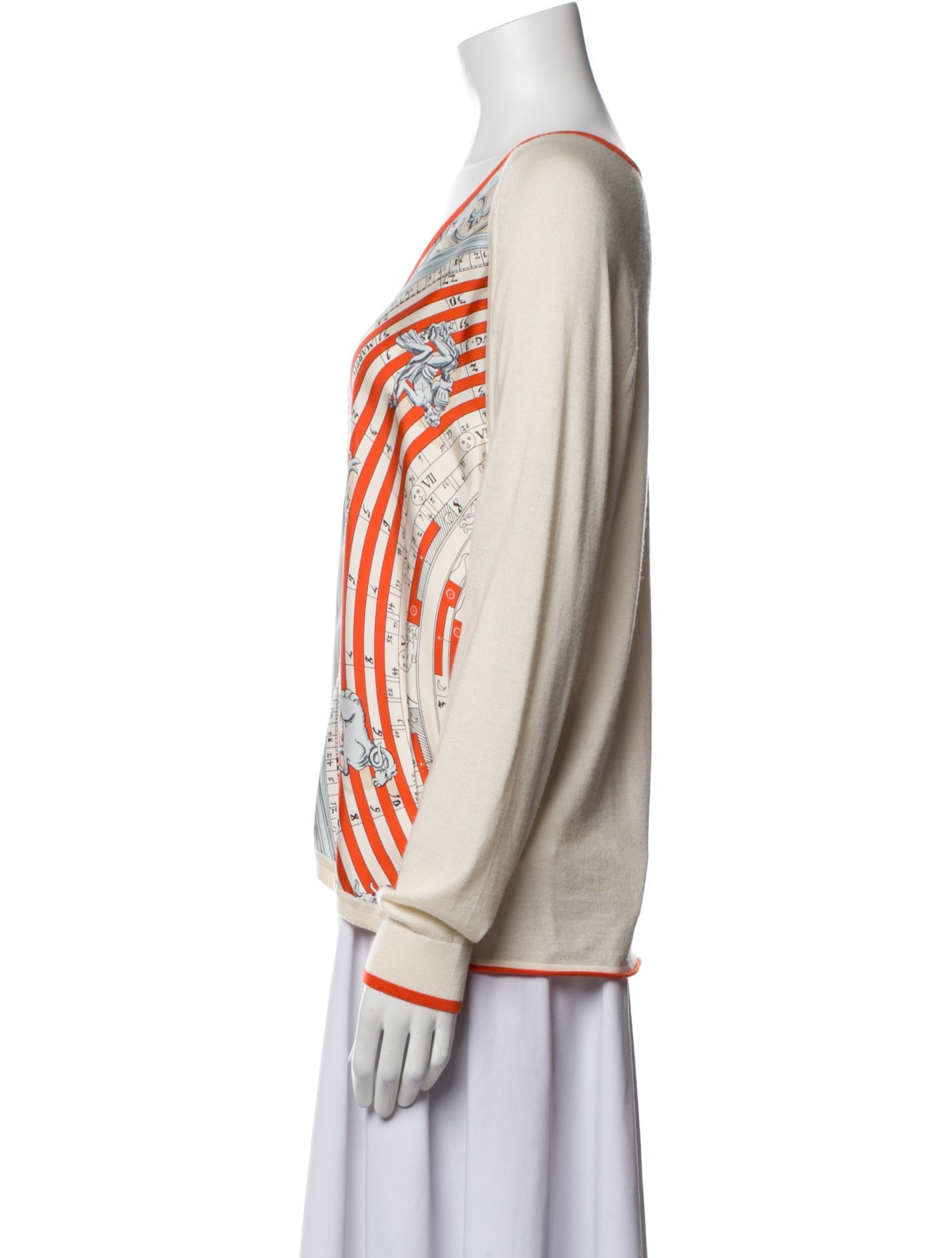 Hermès Silk Printed Top