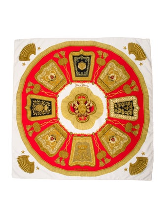 Hermès Poste et Cavalerie Silk Scarf