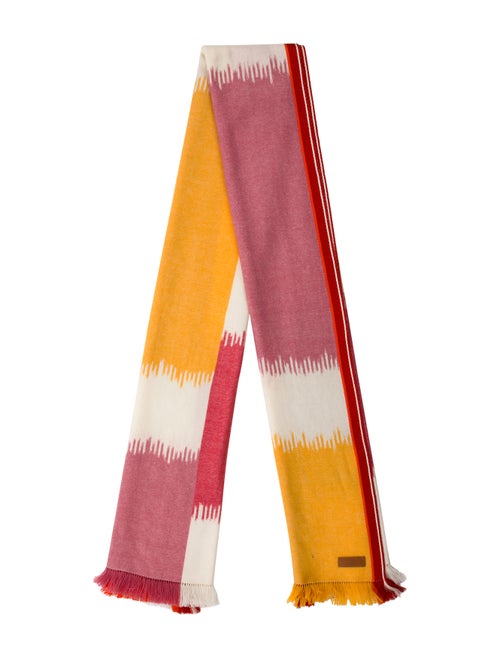 Hermès Ikat Barres d'Obstacles Stole Silk Scarf