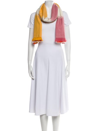 Hermès Ikat Barres d'Obstacles Stole Silk Scarf