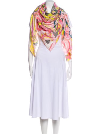 Hermès Faubourg Rainbow Cashmere Shawl