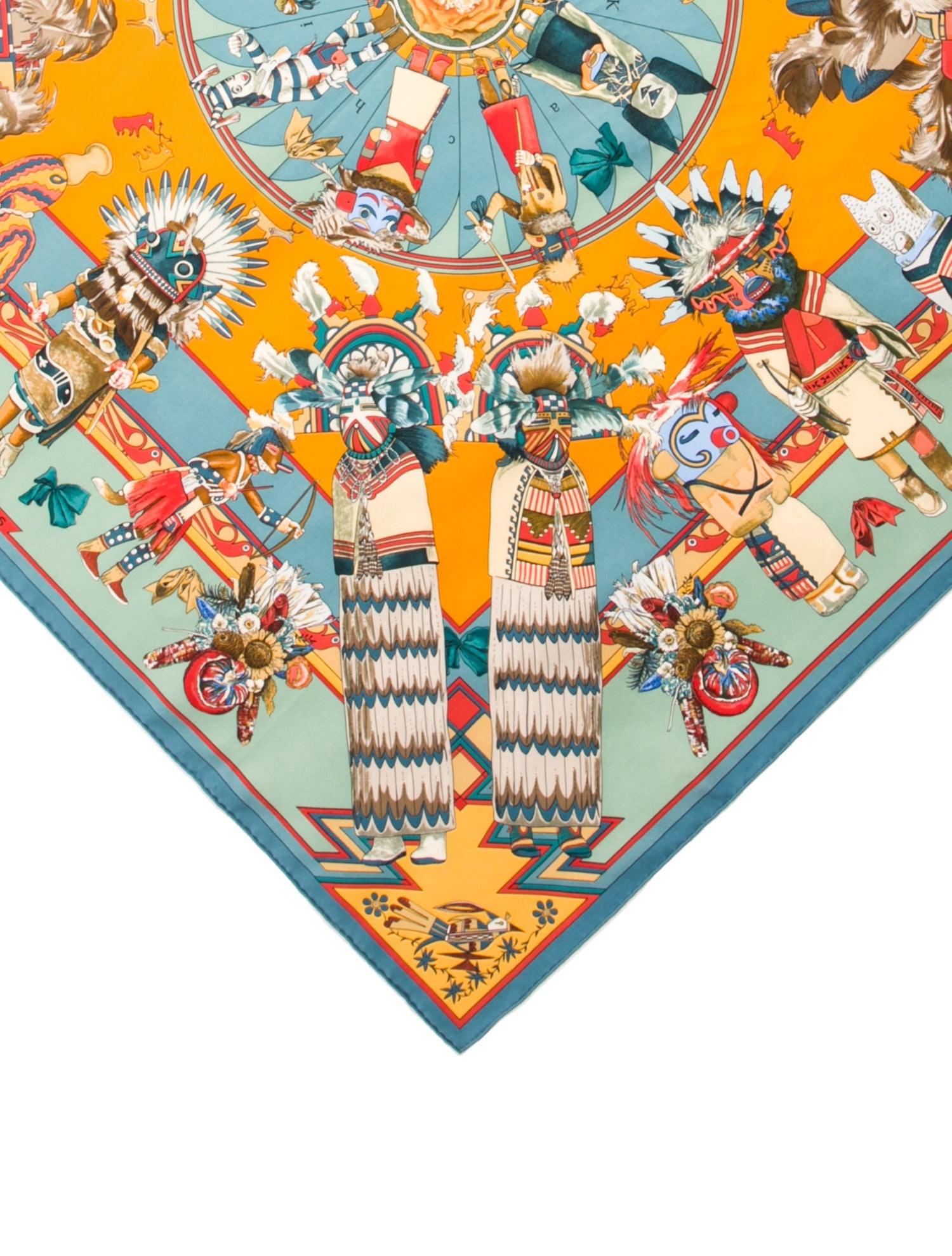 Hermès Kachinas Silk Scarf
