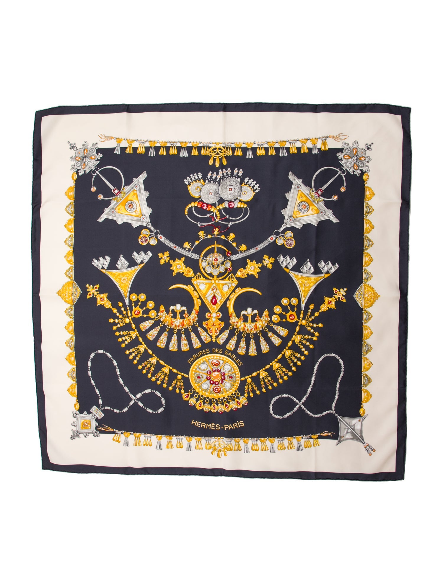 Hermès Parures Des Sables Silk Scarf