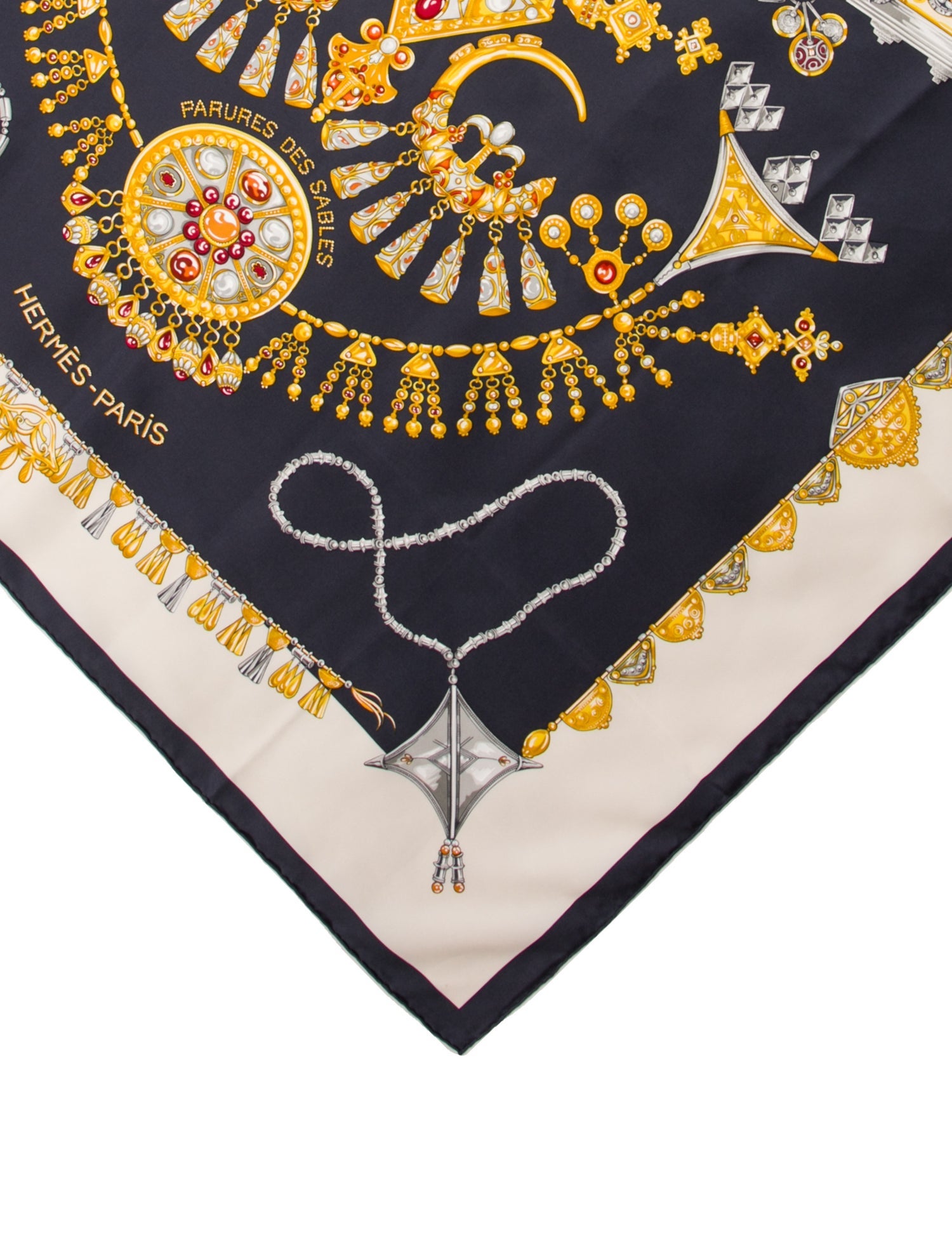 Hermès Parures Des Sables Silk Scarf