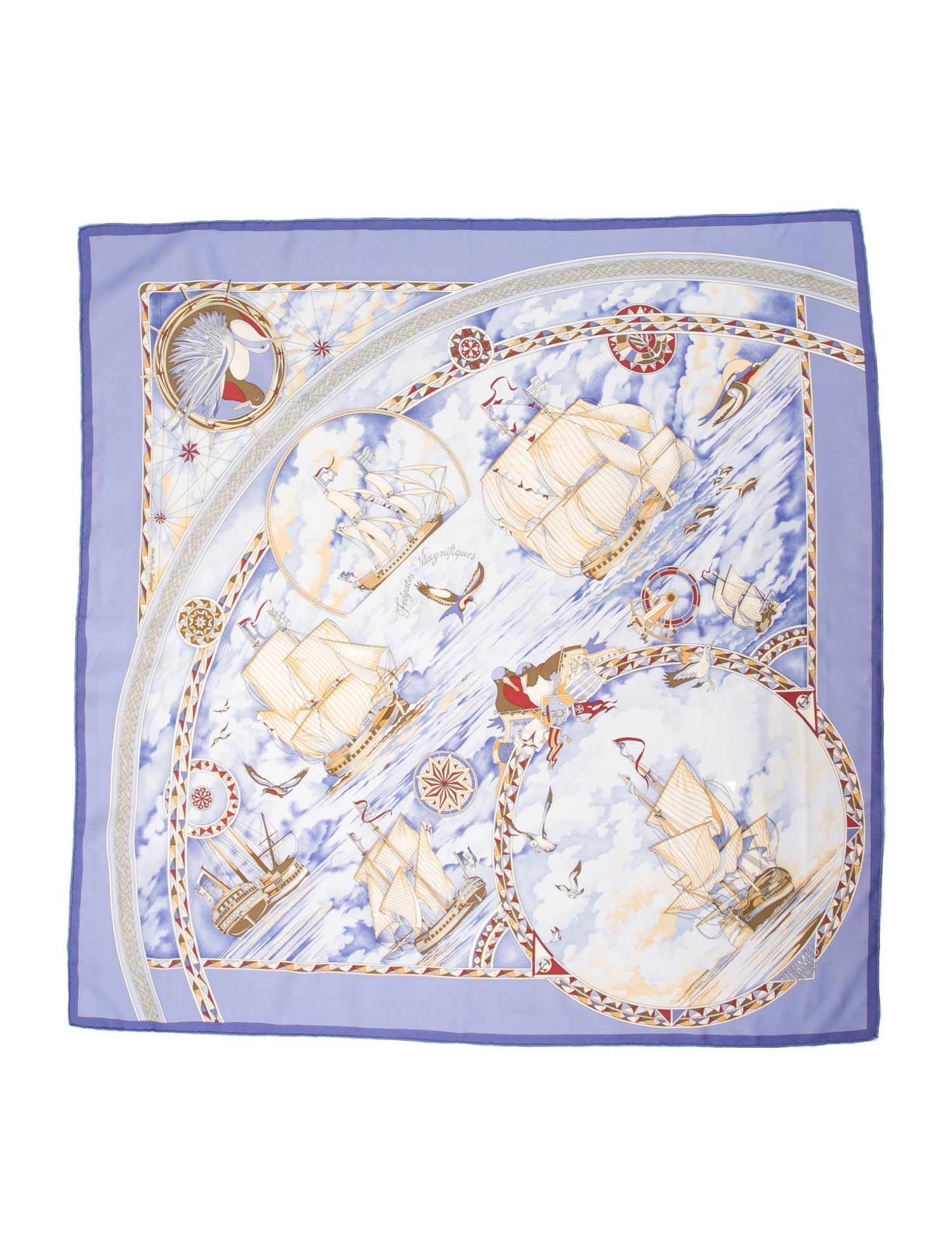 Hermès Frégates Magnifiques Silk Scarf
