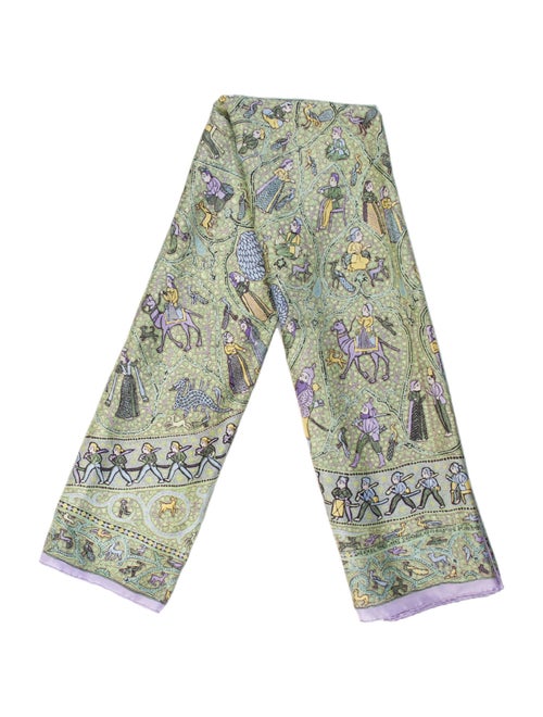 Hermès Avec L'Aimable Autorisation du Lalbhai Dalpatbhai Institute of Indology Silk Shawl