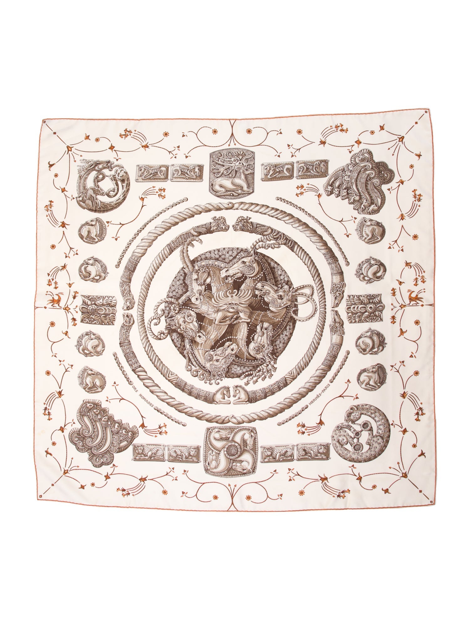 Hermès Ors Nomades Silk Scarf