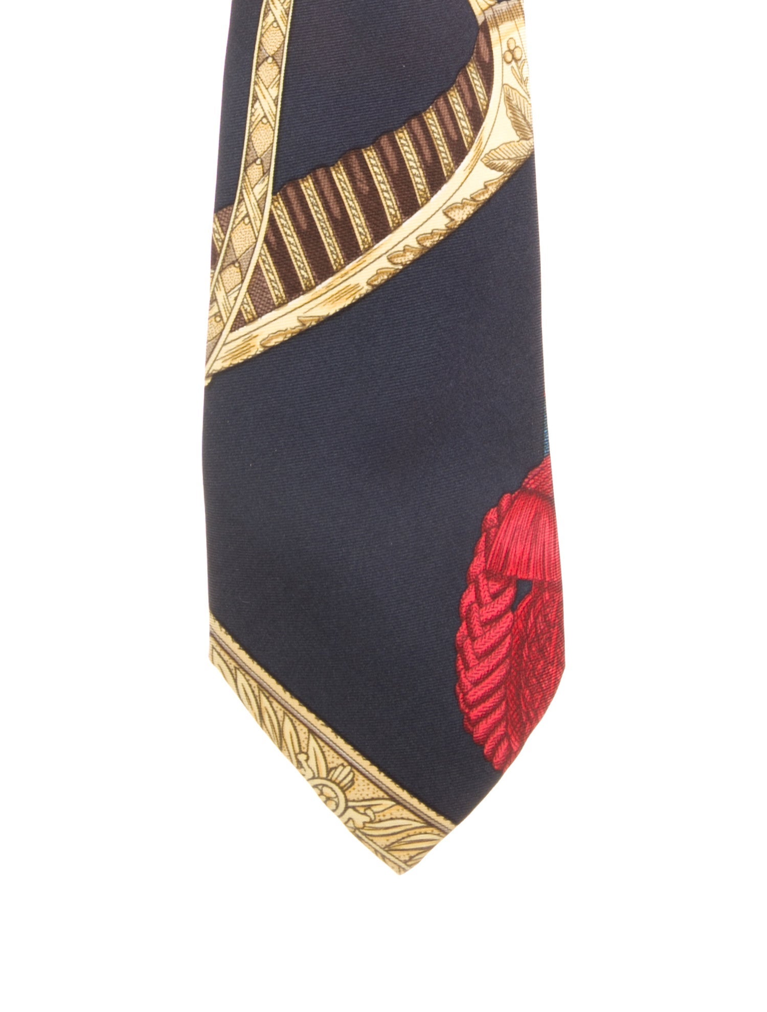 Hermès Silk Printed Tie