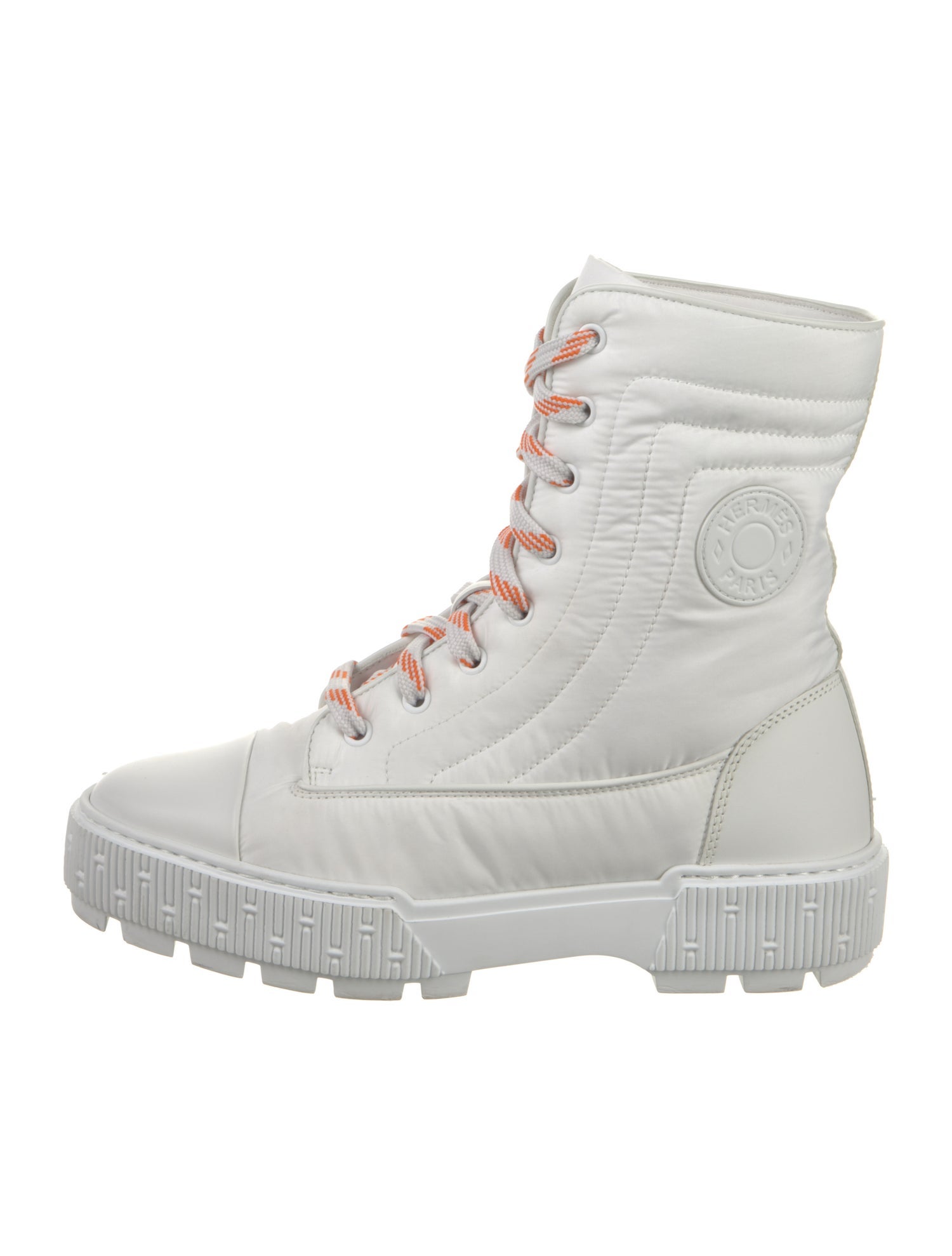 Hermès Fresh Nylon Combat Boots
