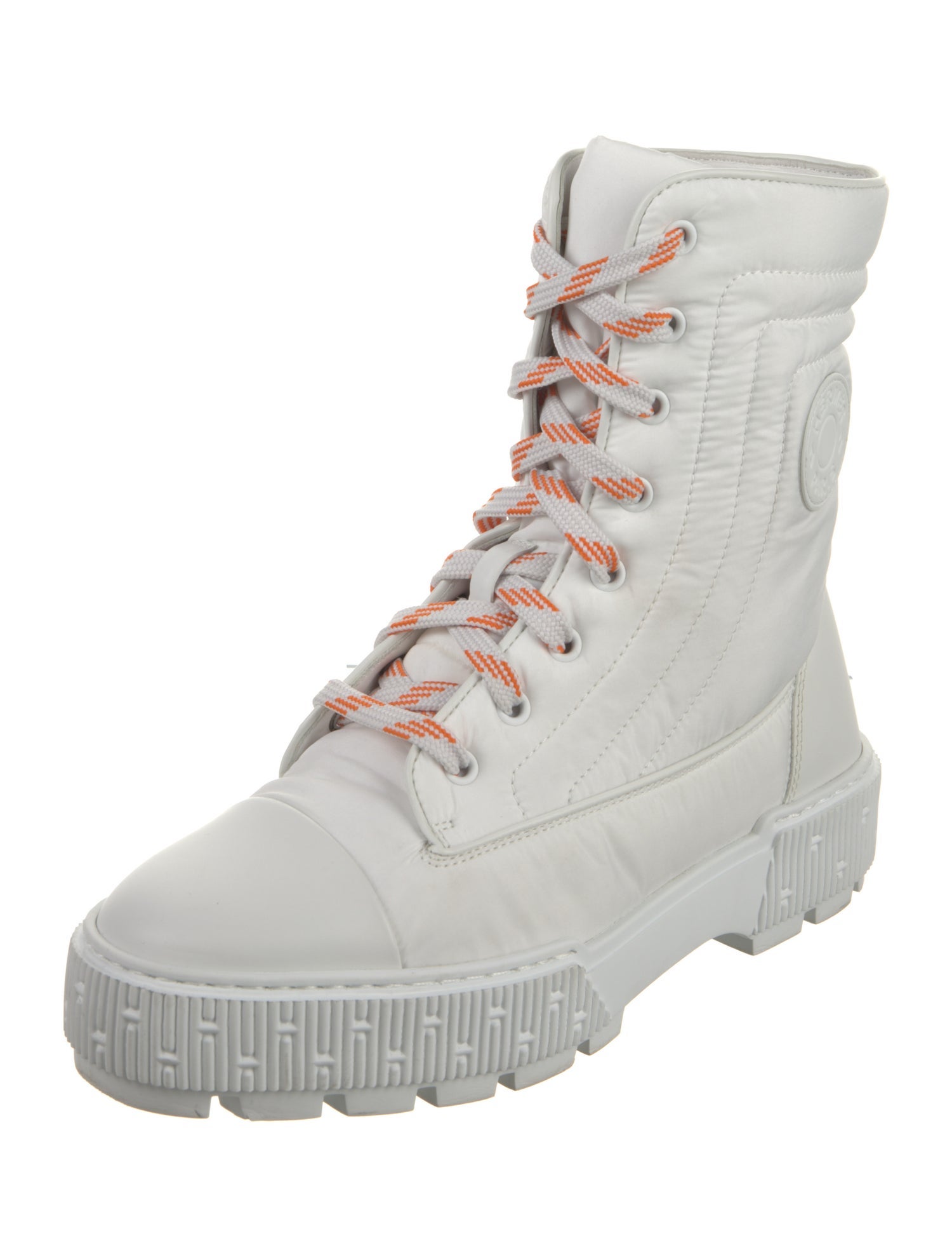 Hermès Fresh Nylon Combat Boots