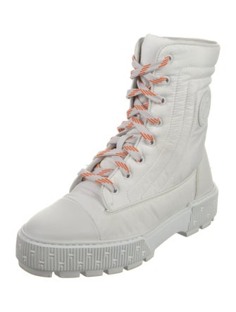 Hermès Fresh Nylon Combat Boots