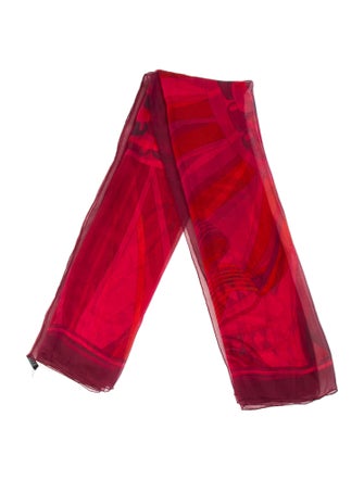 Hermès Les Flots Du Cheval Mousseline Silk Shawl