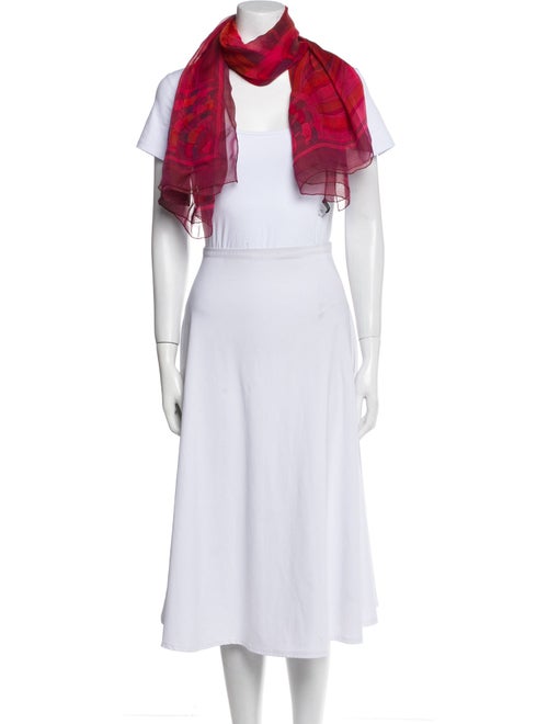 Hermès Les Flots Du Cheval Mousseline Silk Shawl