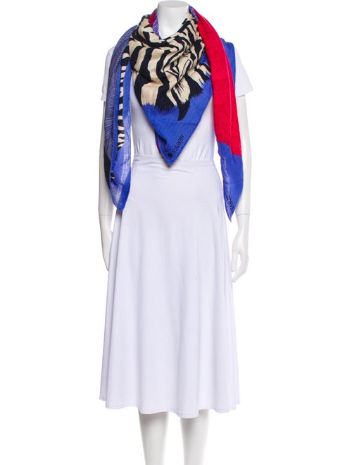 Hermès Zebra Pegasus Silk Shawl