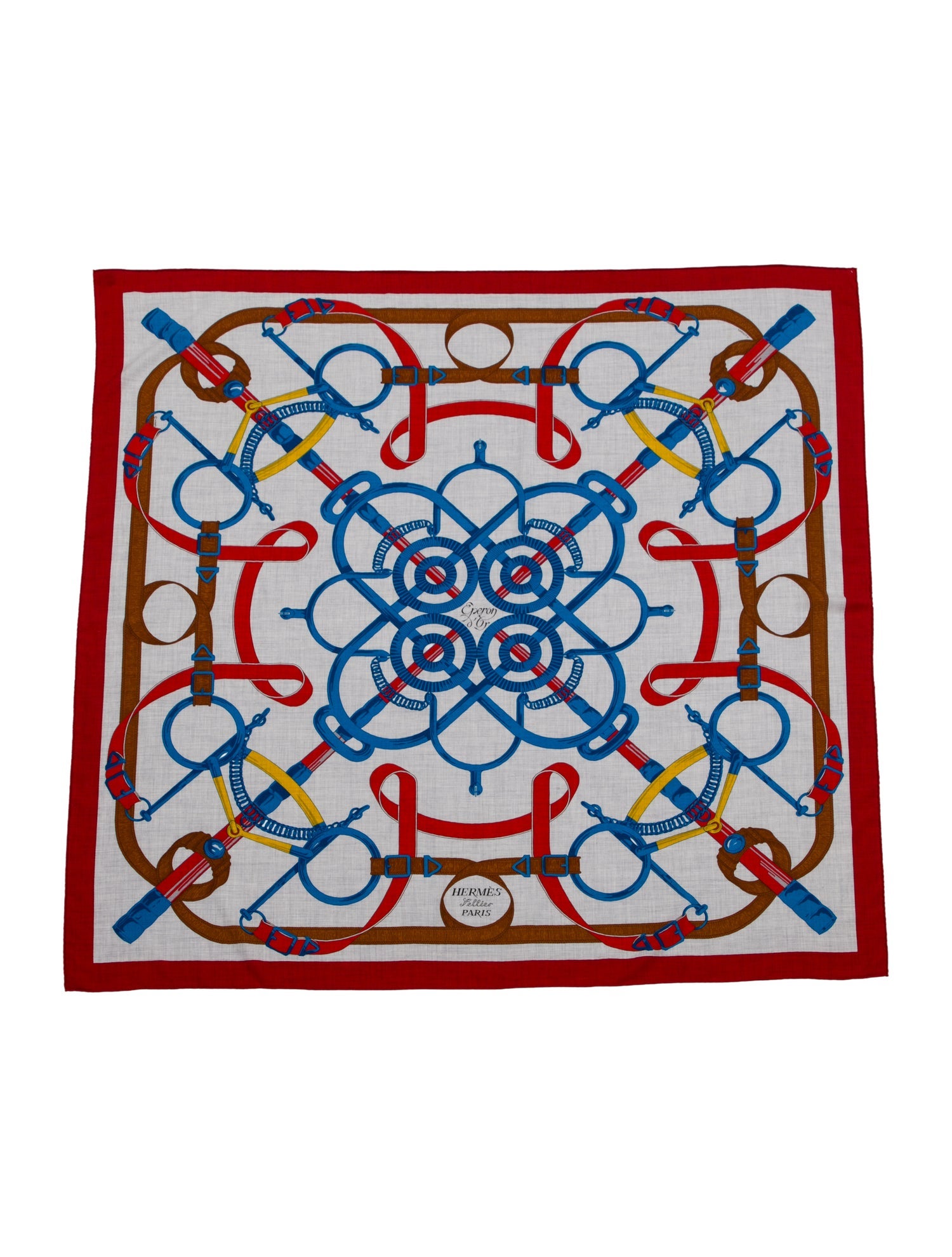 Hermès Eperon D'Or Silk Shawl