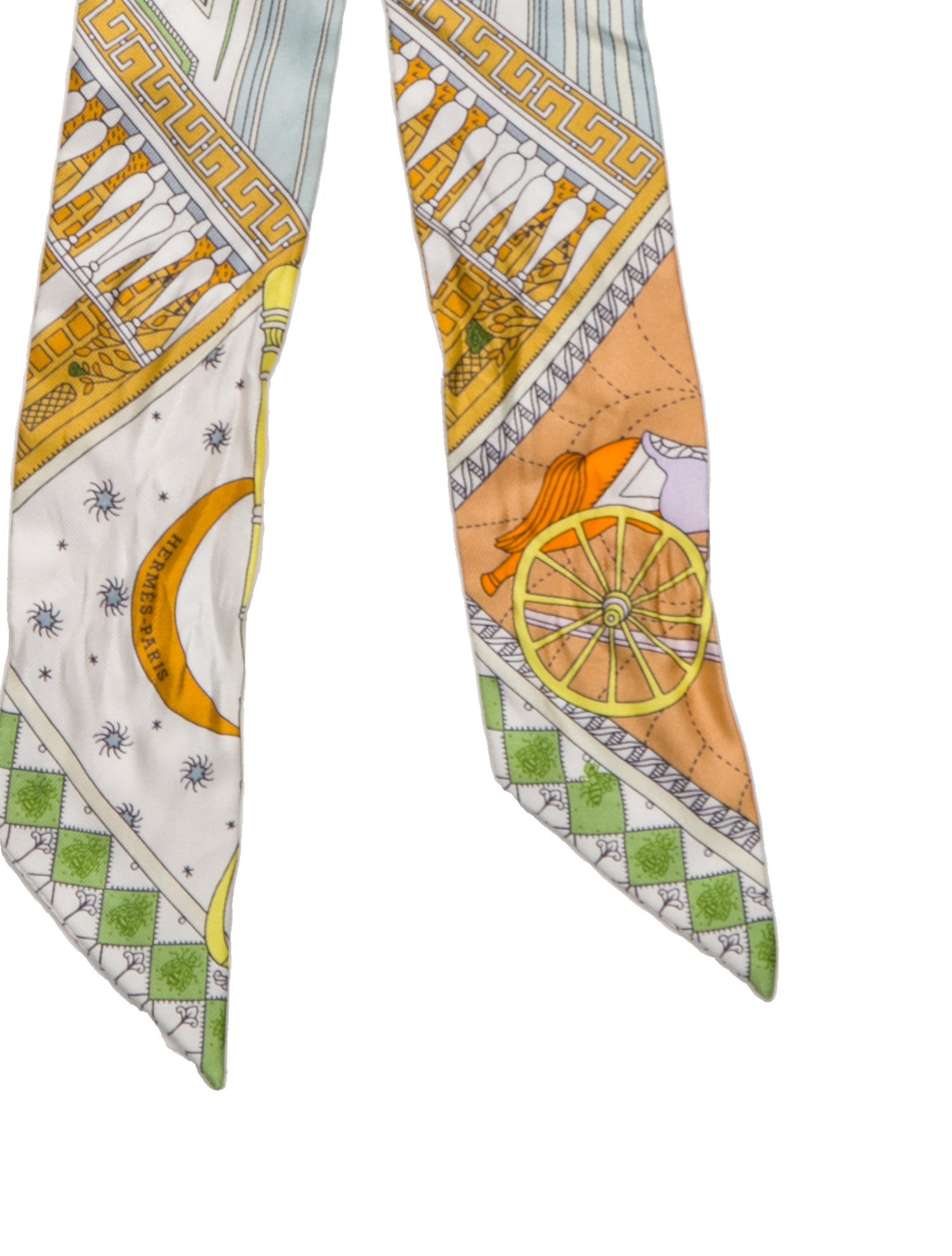 Hermès Objets de Curiosite Silk Twilly Scarf