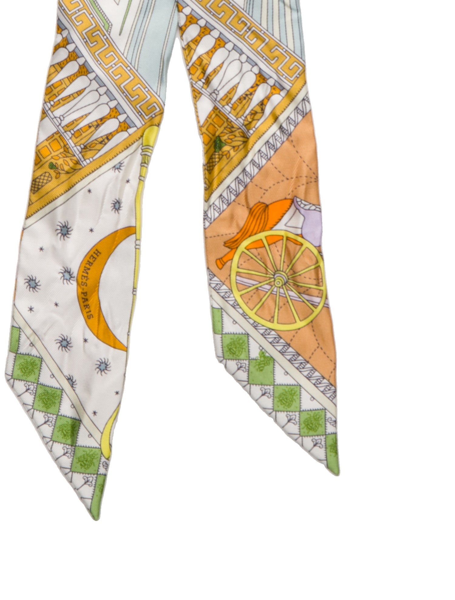 Hermès Objets de Curiosite Silk Twilly Scarf