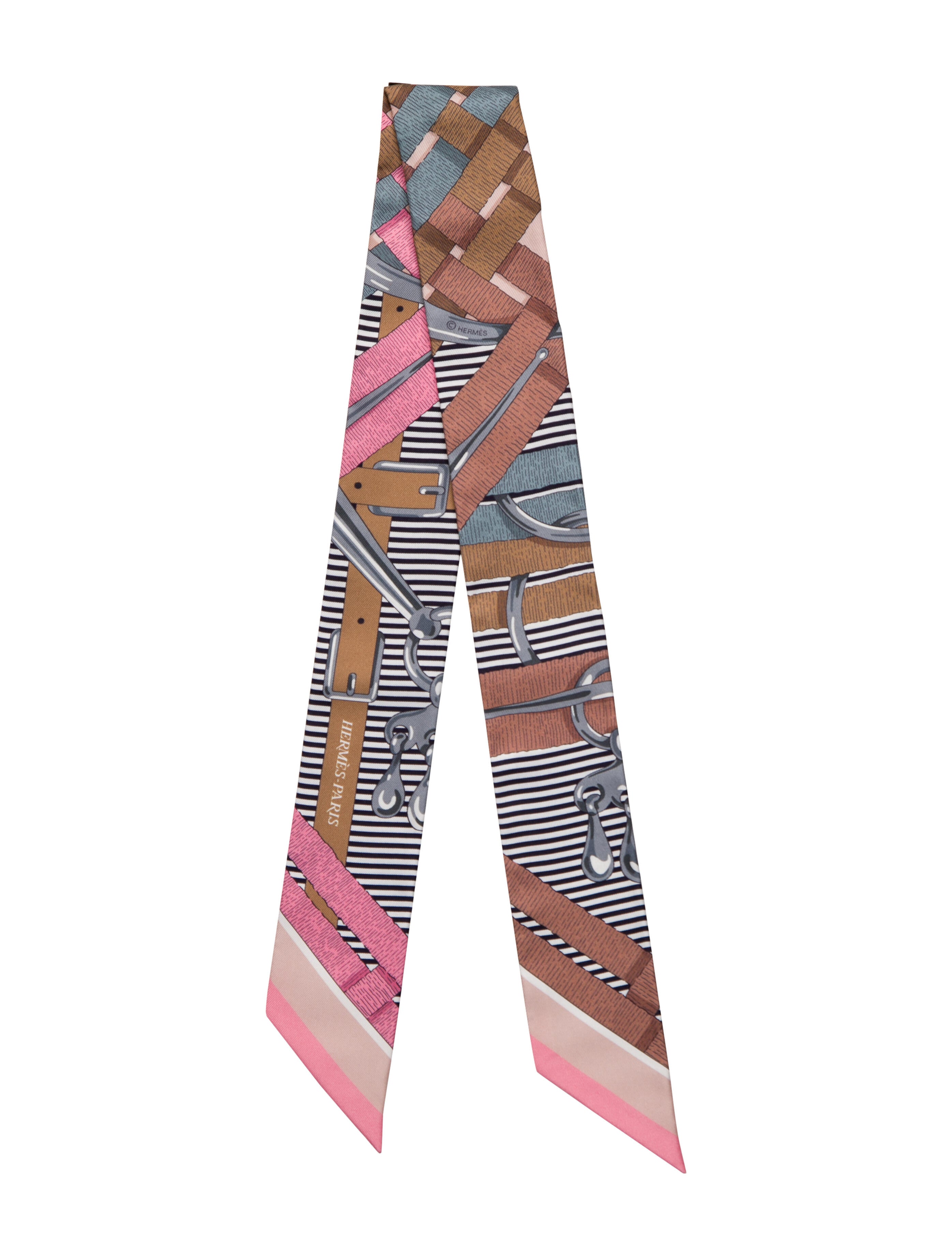 Hermès Mors à Jouets Chemise Silk Twilly Scarf w/ Tags