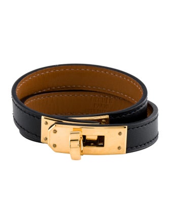 Hermès Leather Kelly Double Tour Wrap Bracelet